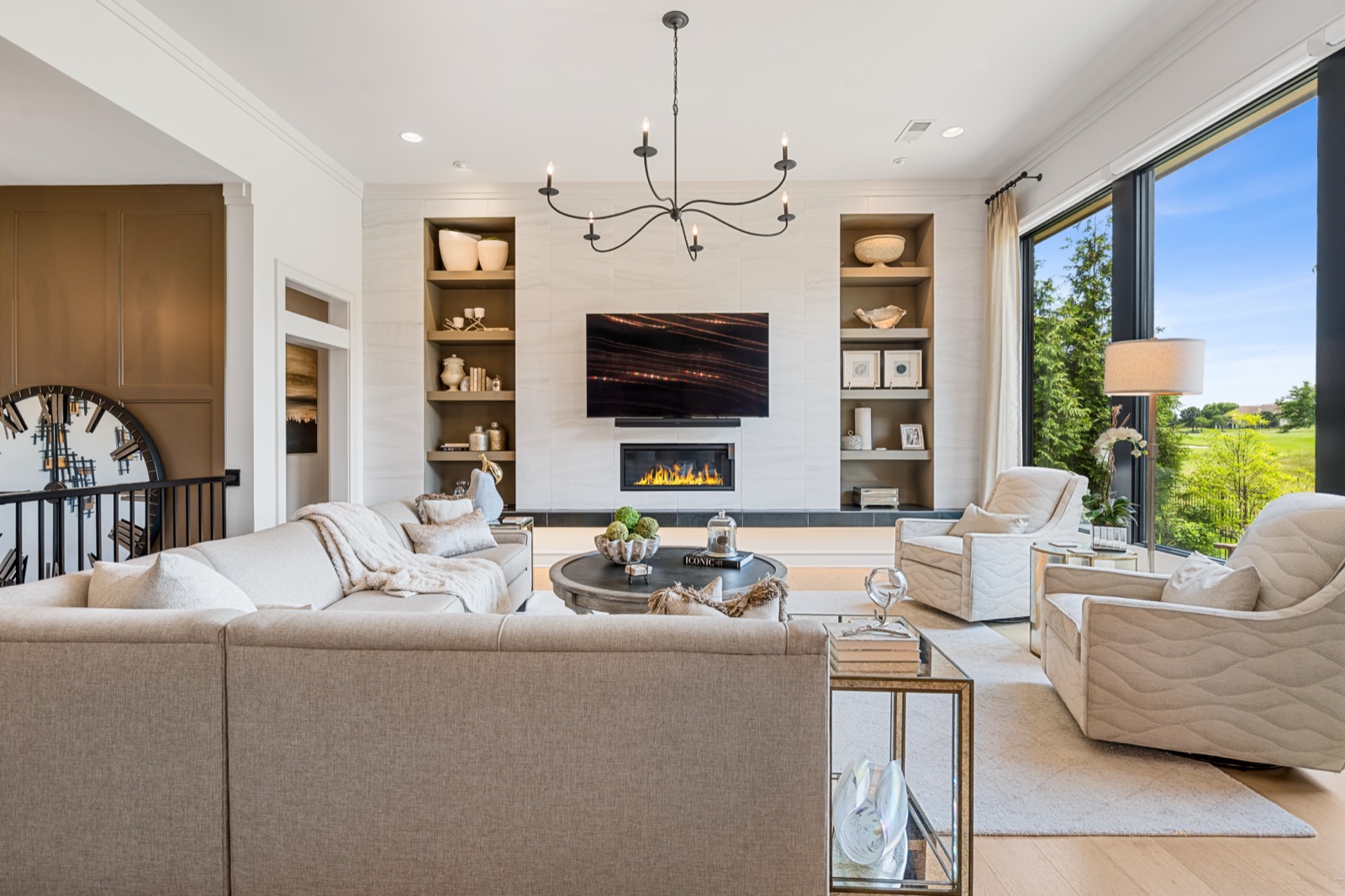 Wide living room photography